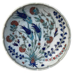 Art Deco French Iznik Platter Bowl Edmond Lachenal