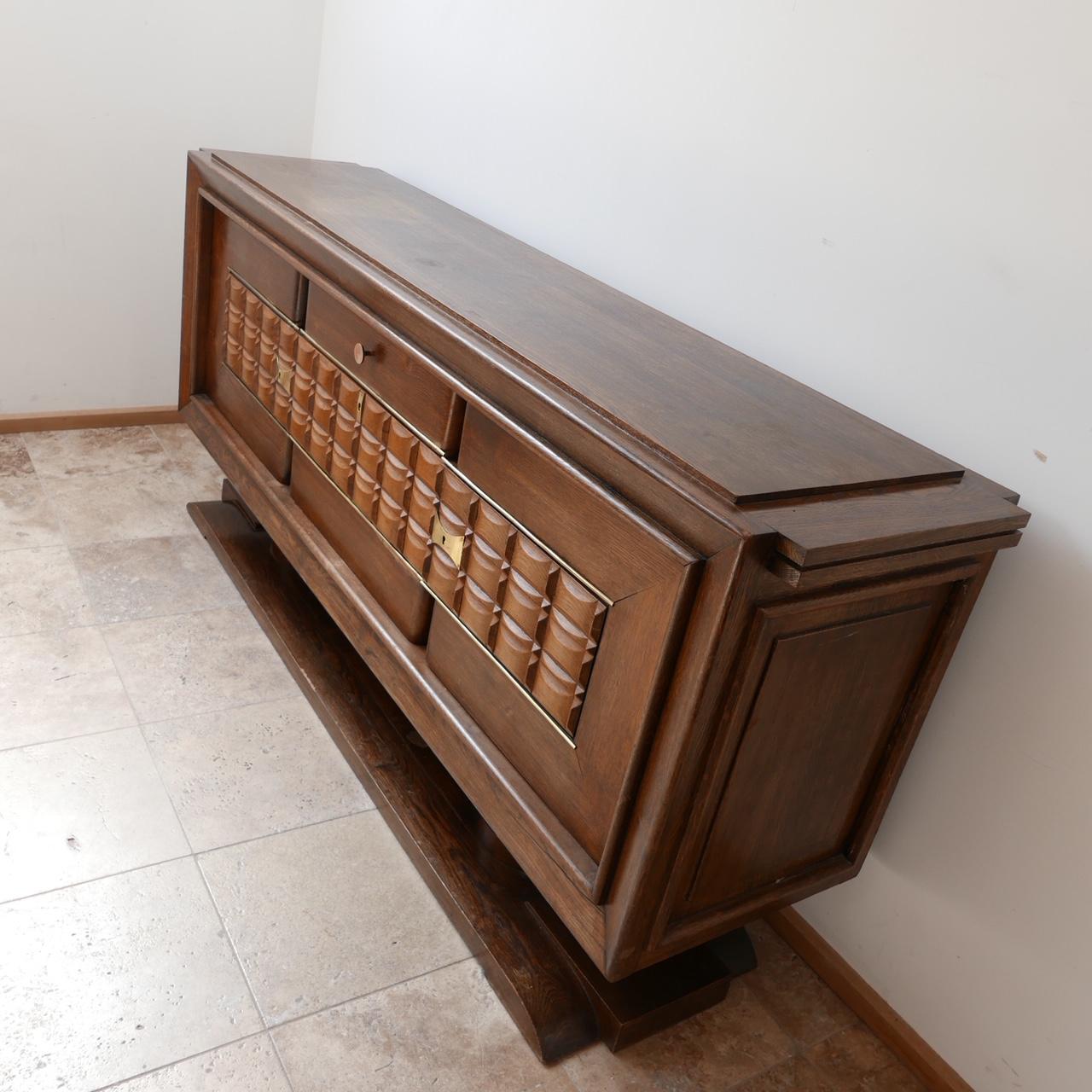 Art Deco French Large Credenza or Sideboard For Sale 11
