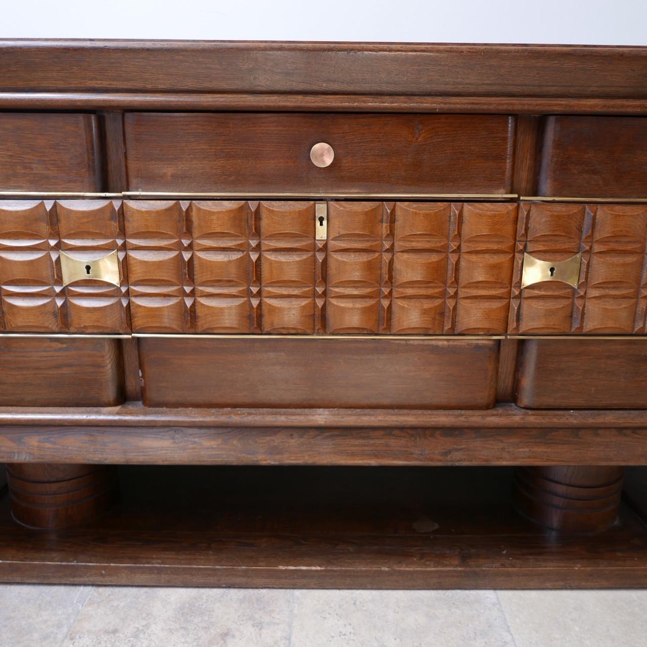 Art Deco French Large Credenza or Sideboard For Sale 12