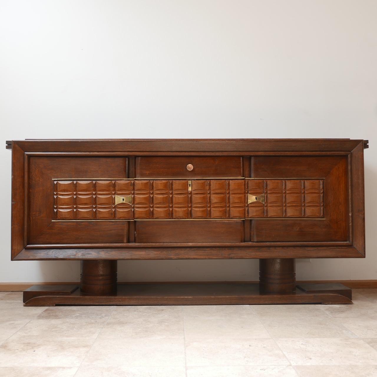 Art Deco French Large Credenza or Sideboard For Sale 15