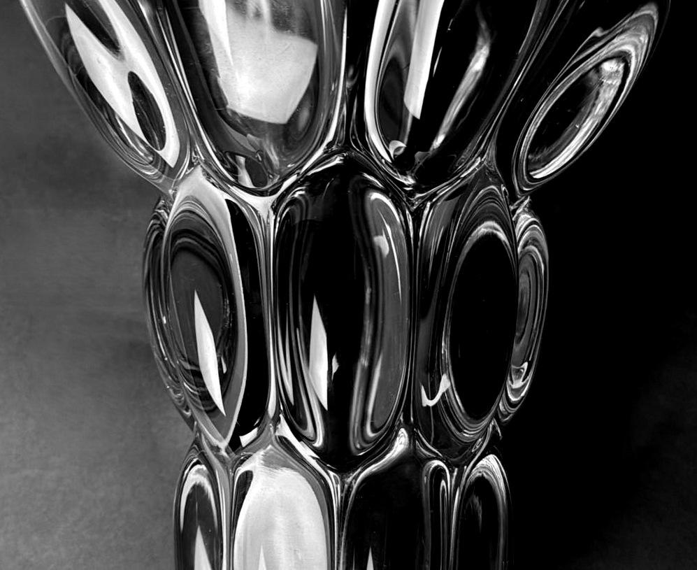 Art Deco, French Lead Crystal Vase In The Vannes-Le-Châtel Style 6