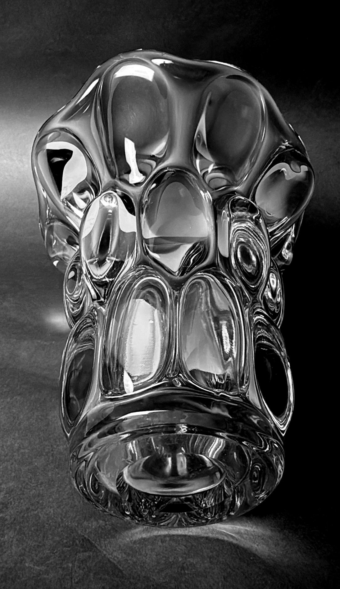 Art Deco, French Lead Crystal Vase In The Vannes-Le-Châtel Style 11