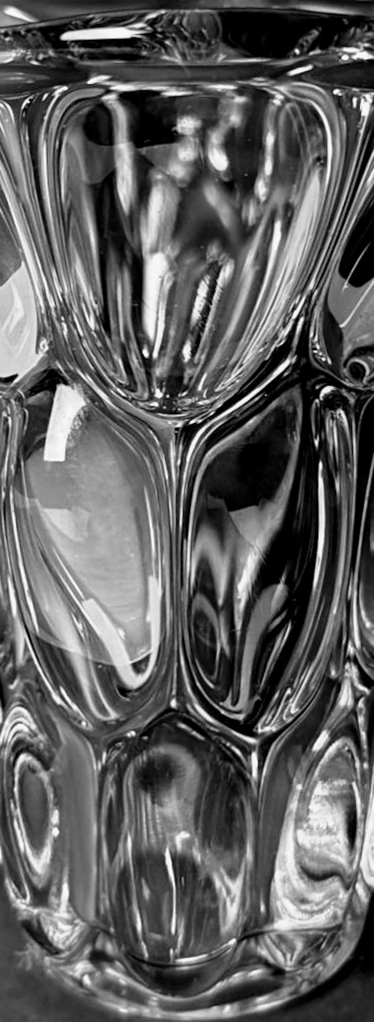 Art Deco, French Lead Crystal Vase In The Vannes-Le-Châtel Style 4