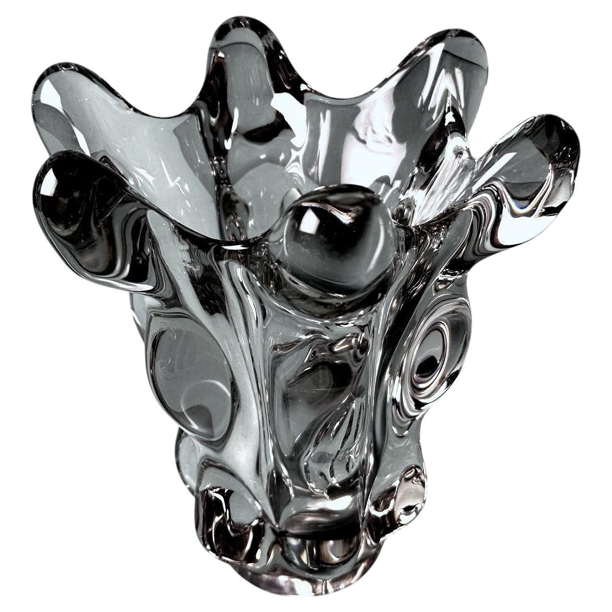 Art Deco, French Lead Crystal Vase In The Vannes-Le-Châtel Style