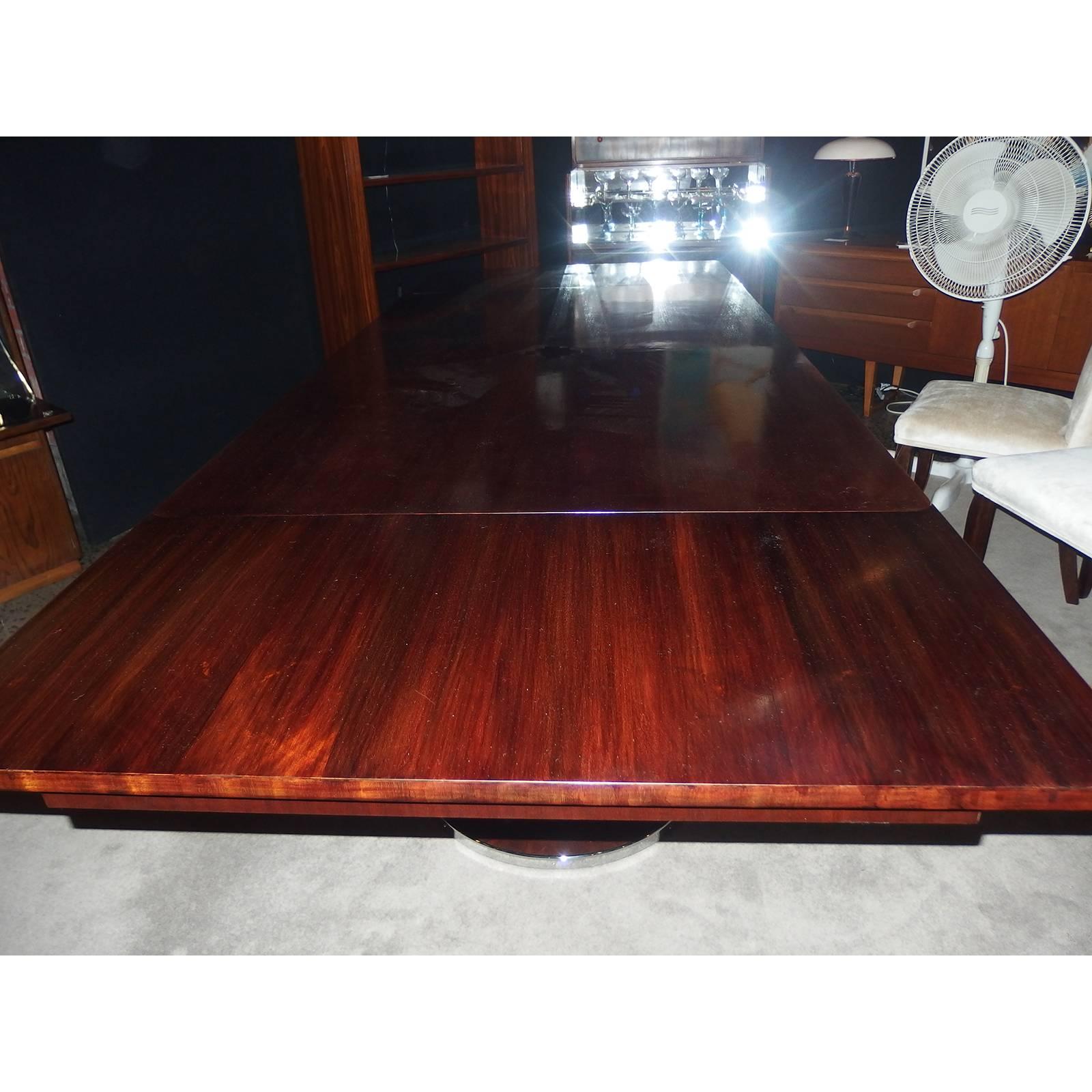 Art Deco French Long Extension Dining Table 5