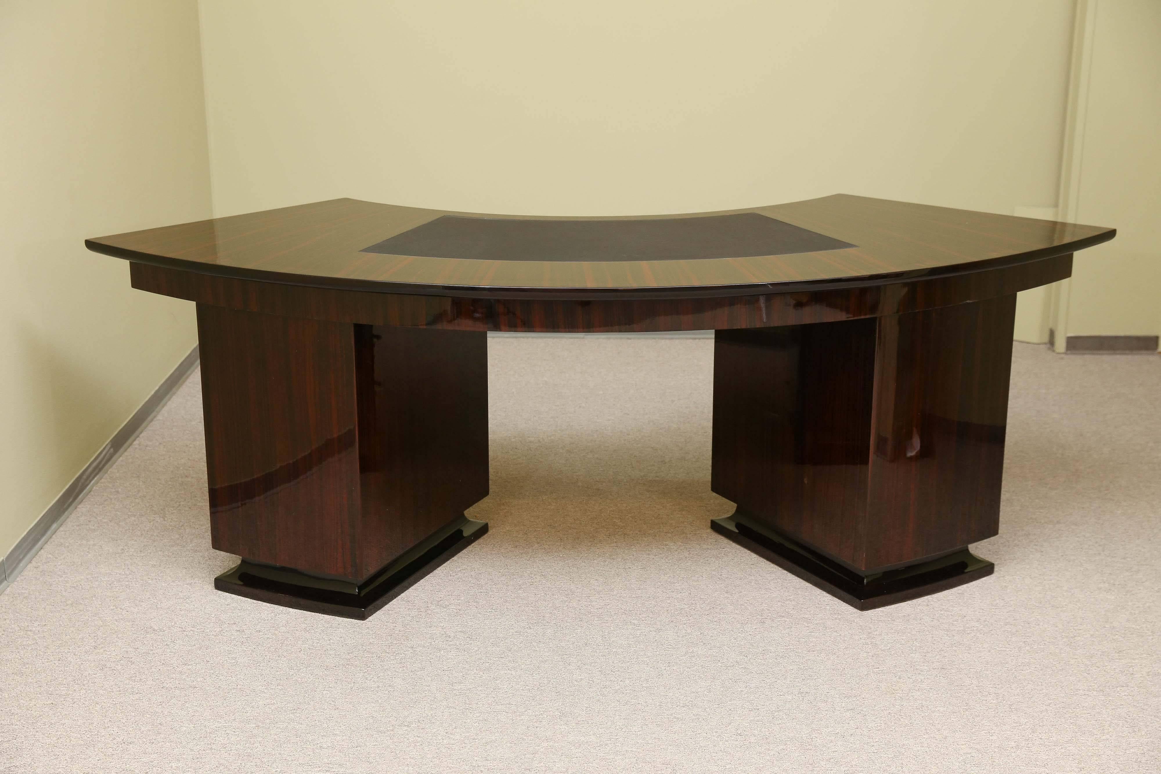 Art Deco French Macassar Desk 4