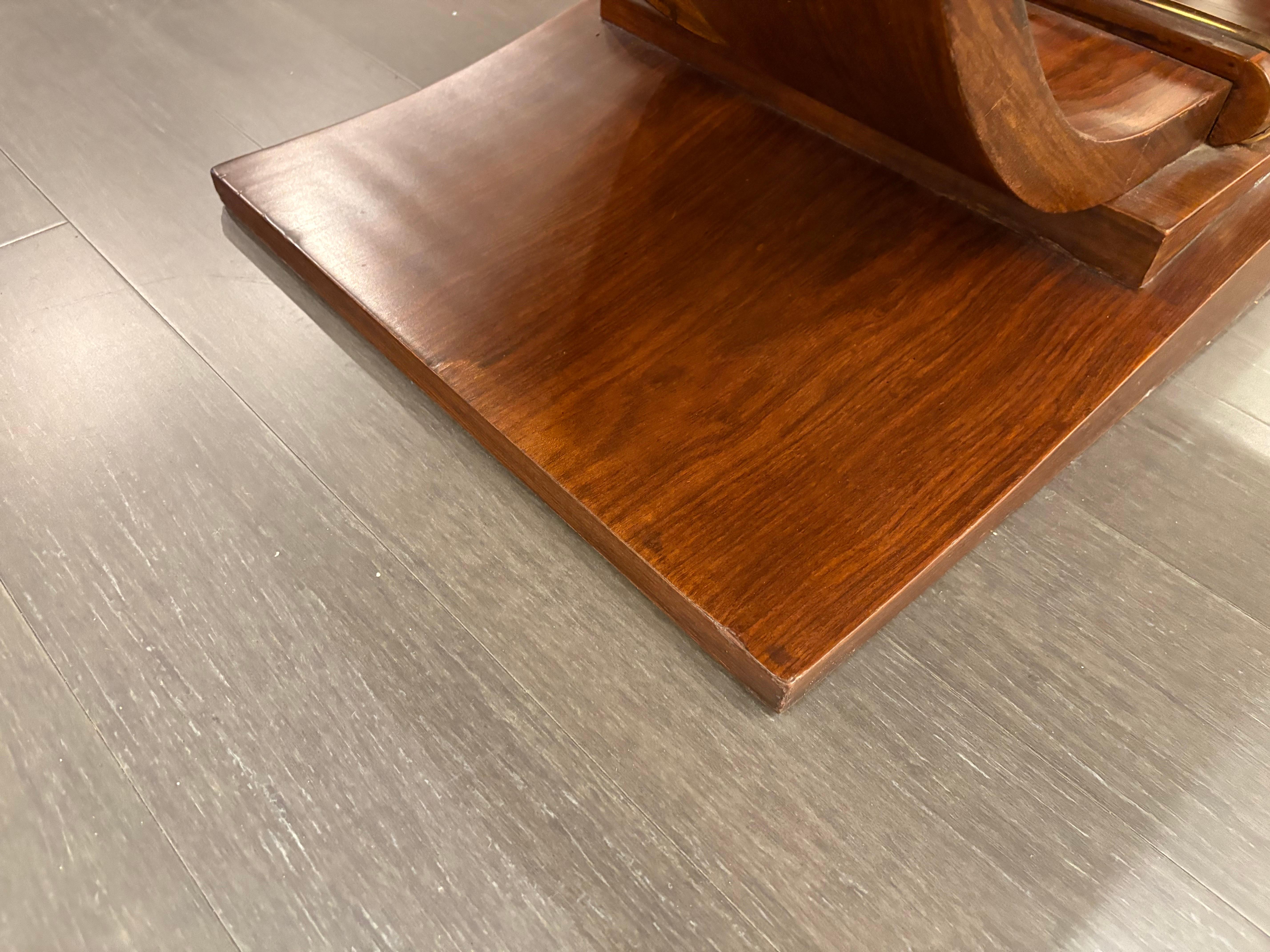 Art Deco French Mahogany Dining / Library Table For Sale 6
