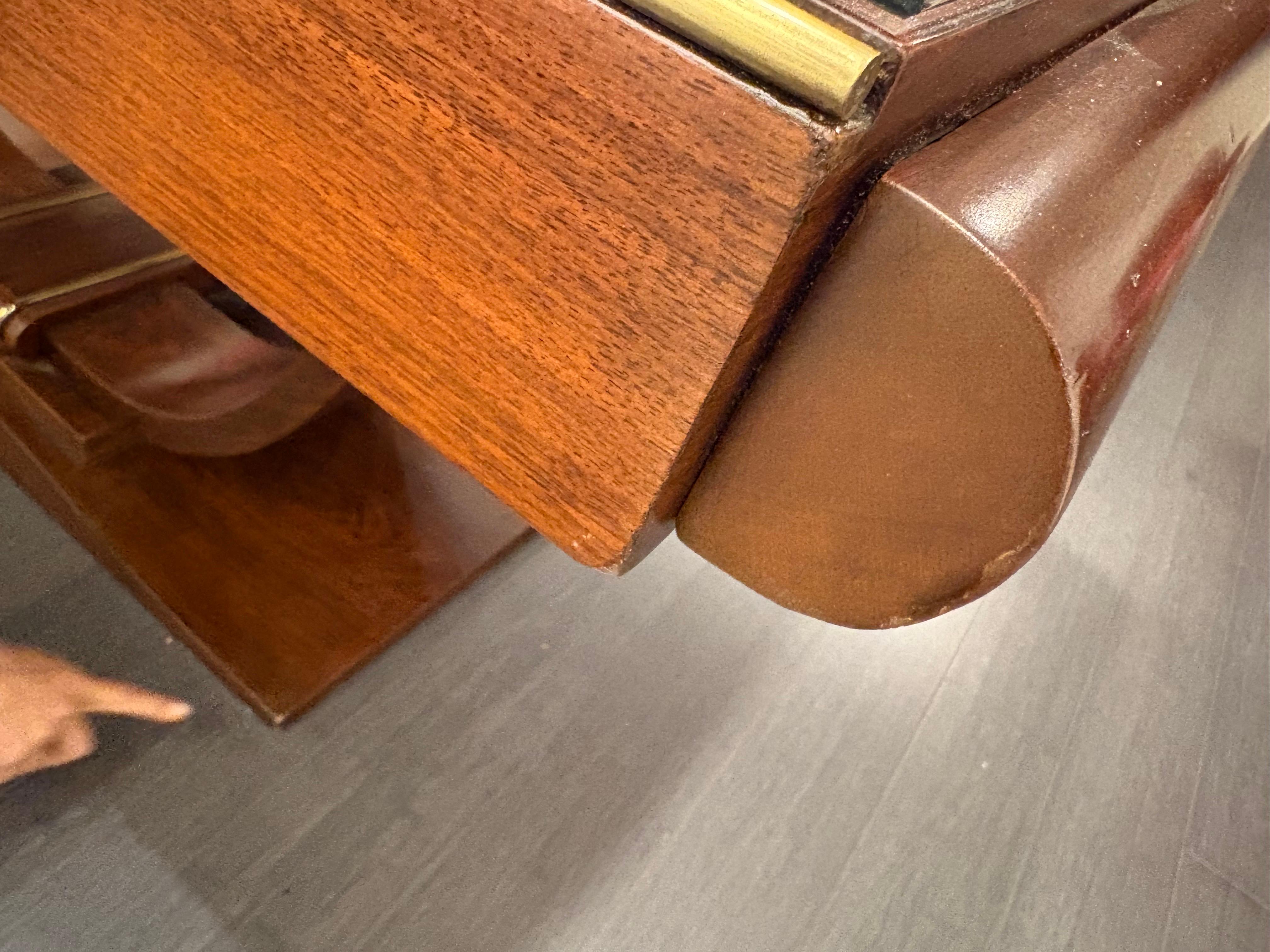 Art Deco French Mahogany Dining / Library Table For Sale 3