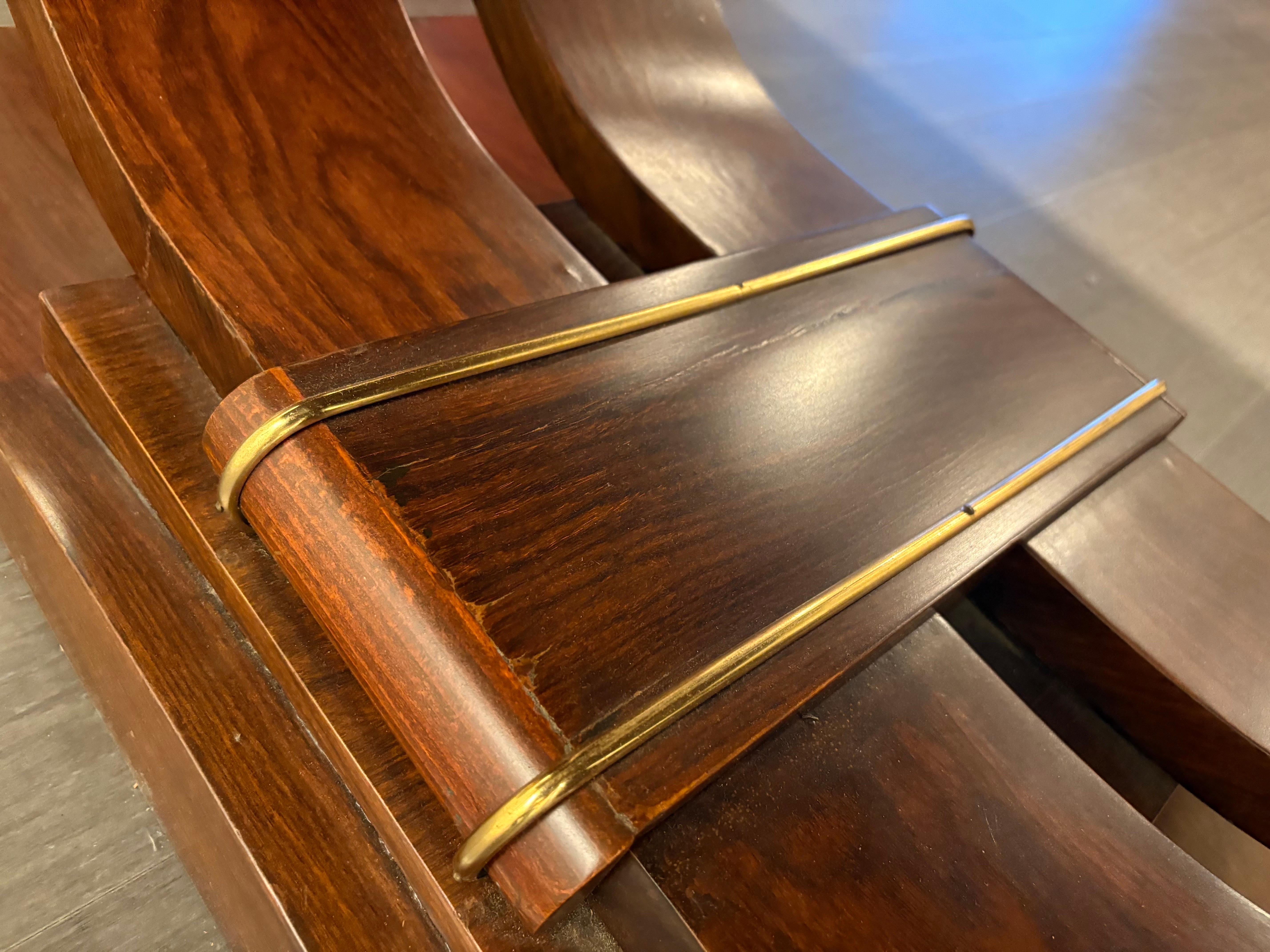 Art Deco French Mahogany Dining / Library Table For Sale 4