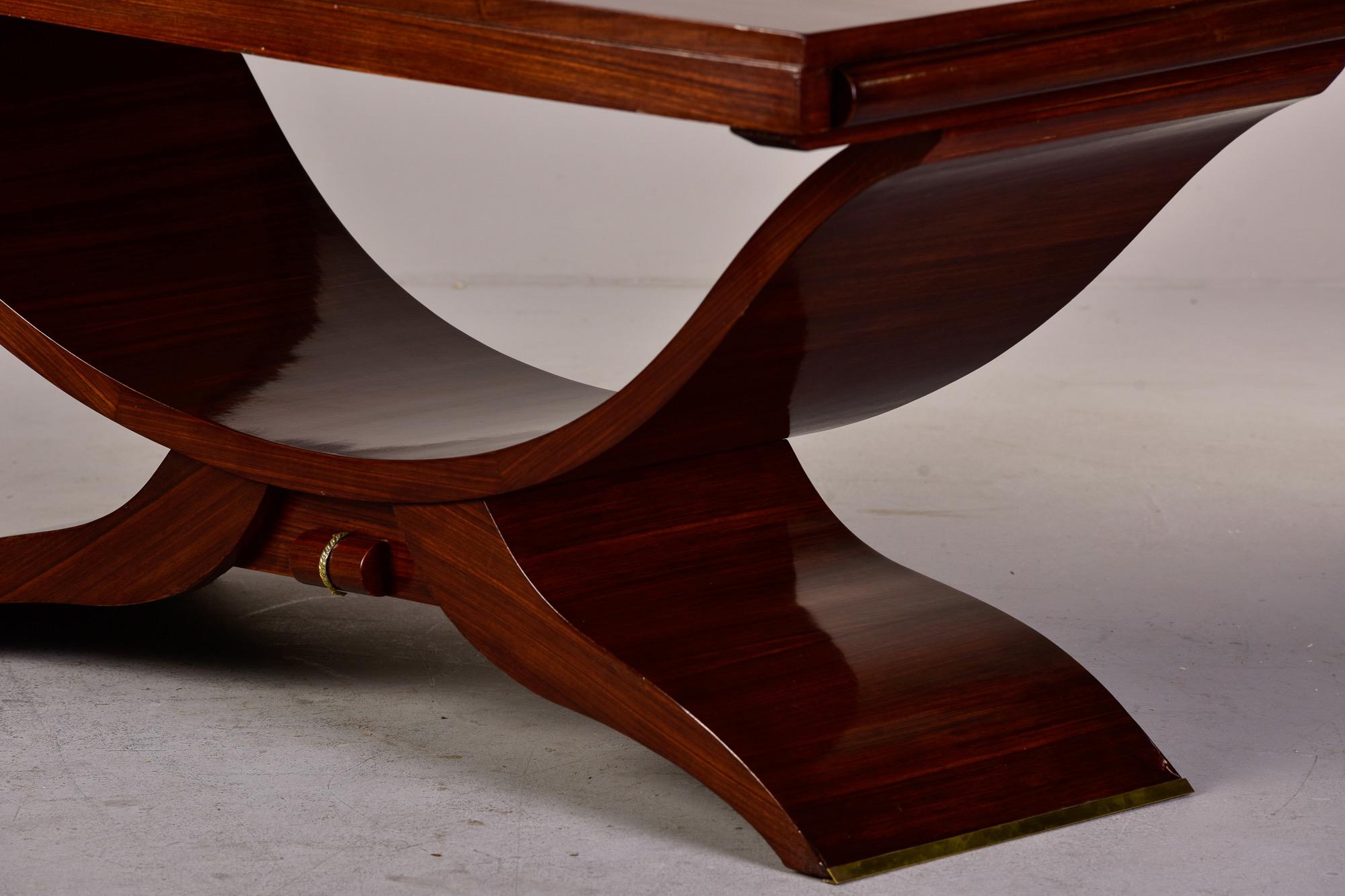 Art Deco French Mahogany Dining Table 5