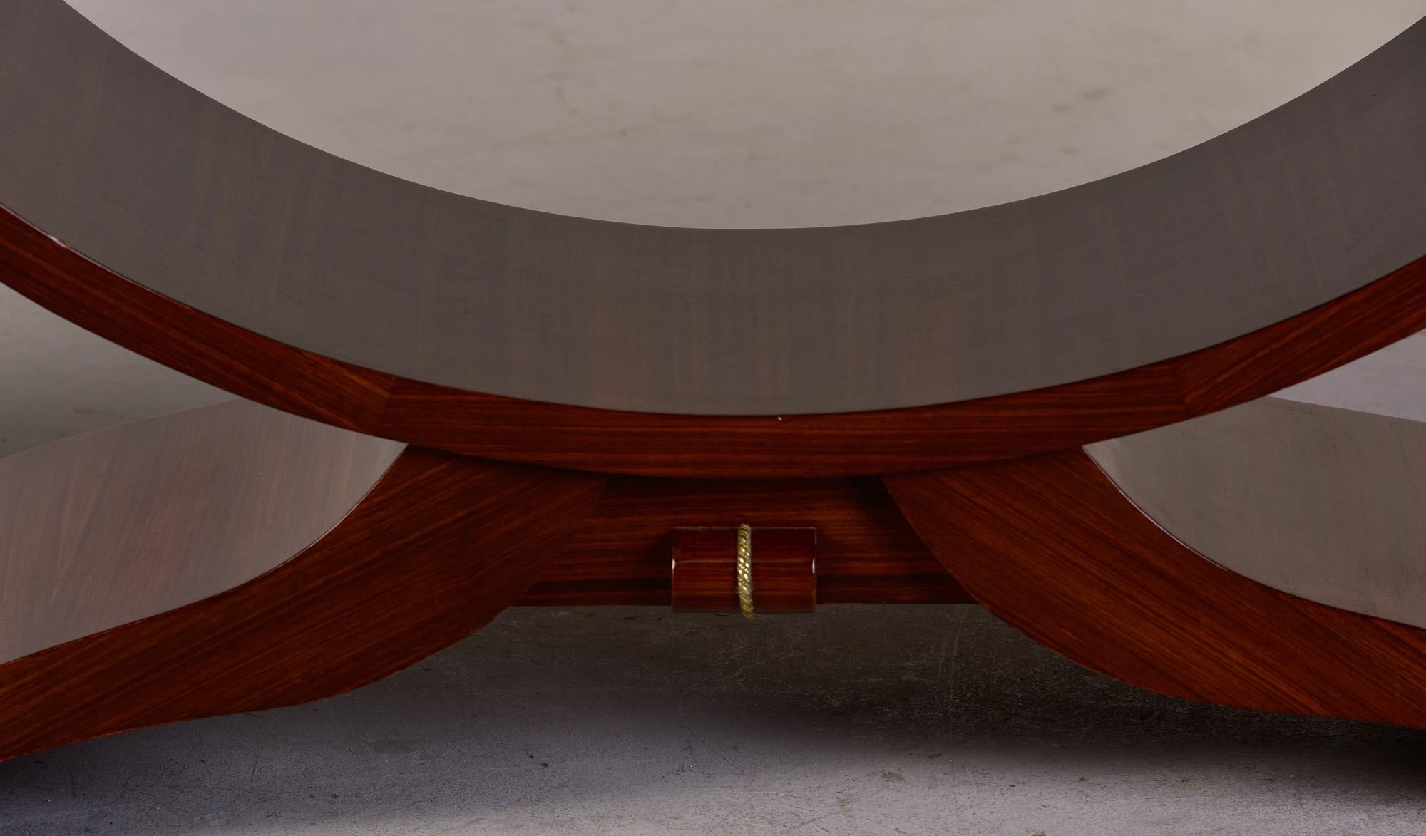 Art Deco French Mahogany Dining Table 7