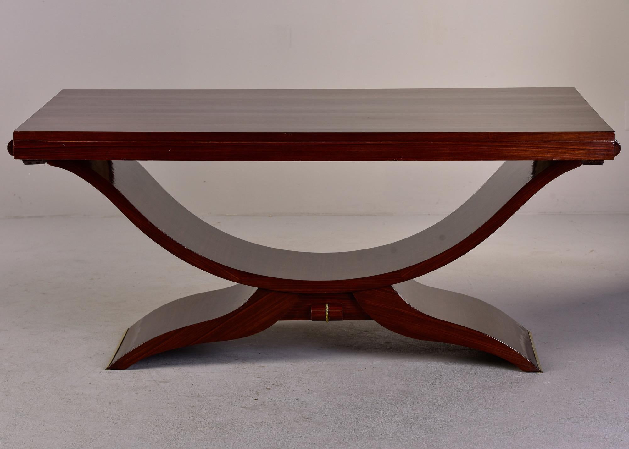 Art Deco French Mahogany Dining Table 3