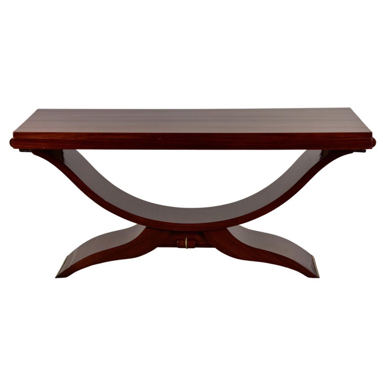 Art Deco French Mahogany Dining Table at 1stDibs