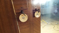 Art Deco French Mahogany Double Mirrored Wardrobe Inlaid, circa 1930