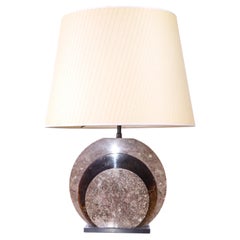 Lampe de table Art Déco française en marbre