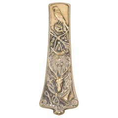 Art Deco French Max Leverrier Bronze Hunting Scene Desk Paper Clip, circa 1930