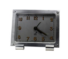 Art Deco French Miniature Alarm Clock by JAZ, circa 1930