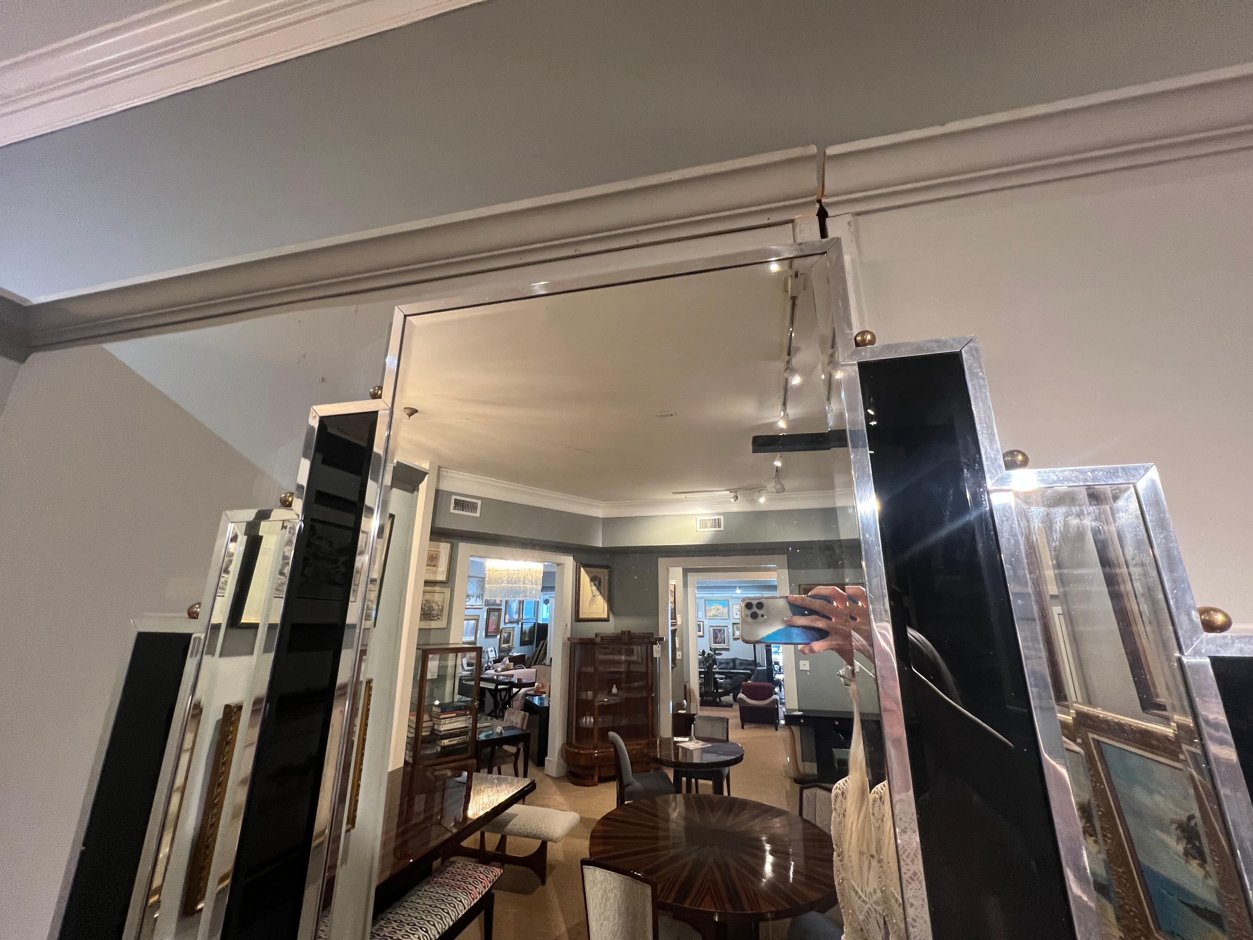 Milieu du XXe siècle Art Deco Mirror français en vente