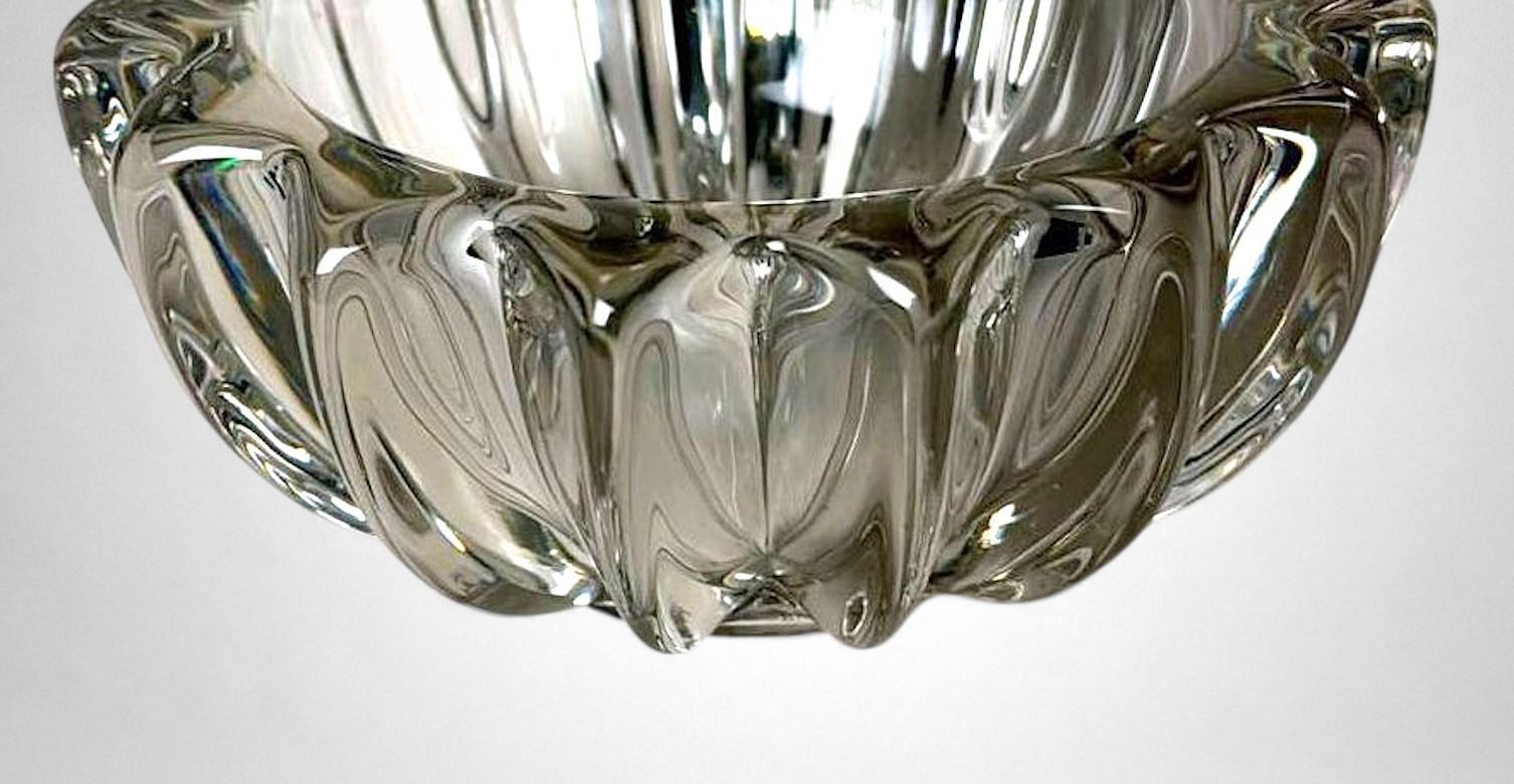 Pierre D'Avesn zugeschriebene Art Déco-Glasschale im Angebot 3