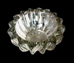 Bol en verre moulé Art Déco français Attribué à Pierre D'Avesn