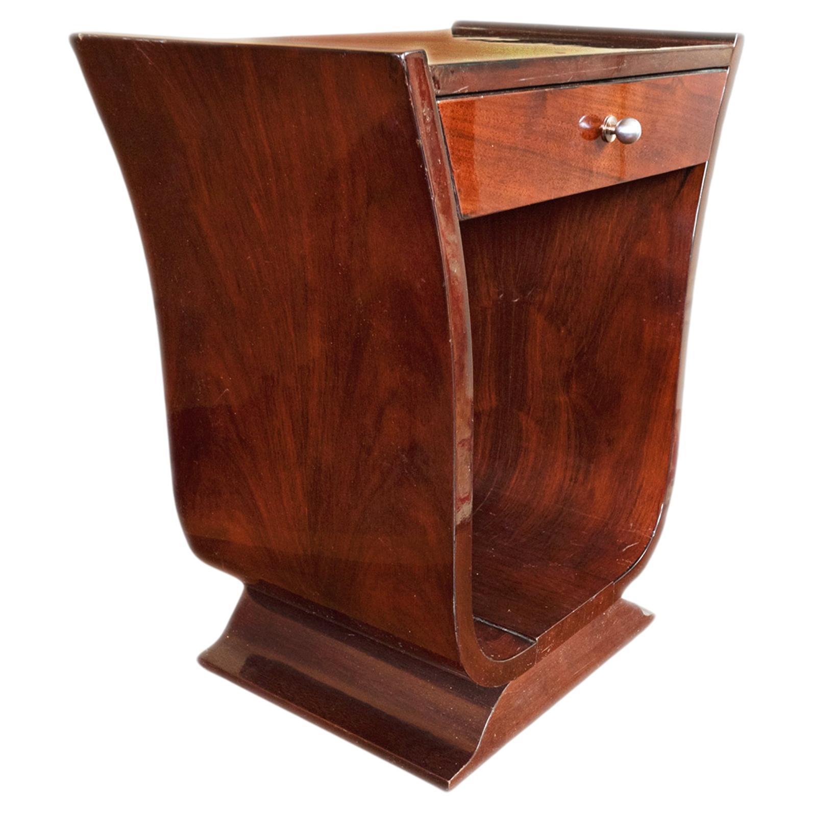 Art Deco French Nightstand, 1930s For Sale