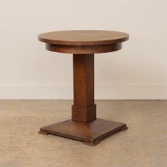 Art Deco French Oak Side Table
