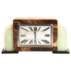 Art Deco French Onyx Clock