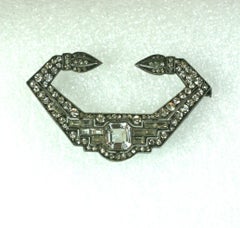 Art Deco French Paste Brooch
