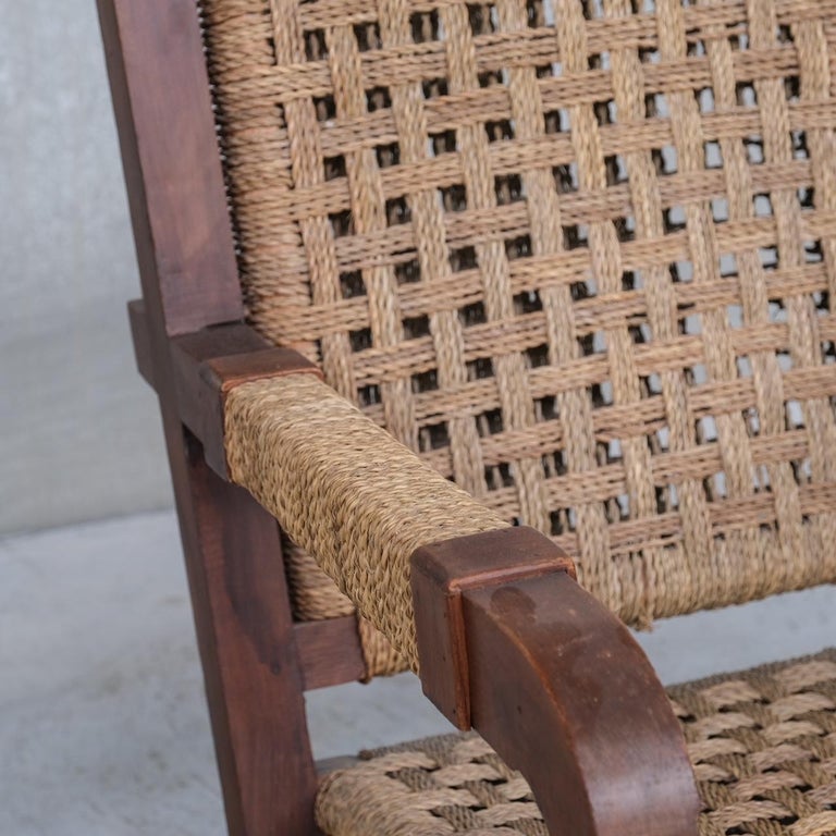 Art Deco French Rope Armchair Attr. to Francis Jourdain For Sale at 1stDibs