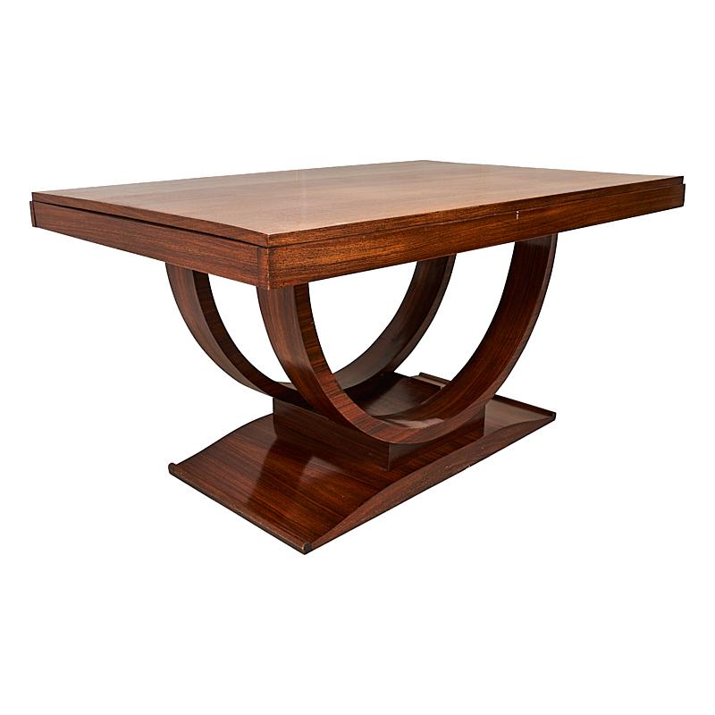 European Art Deco French Rosewood Table For Sale