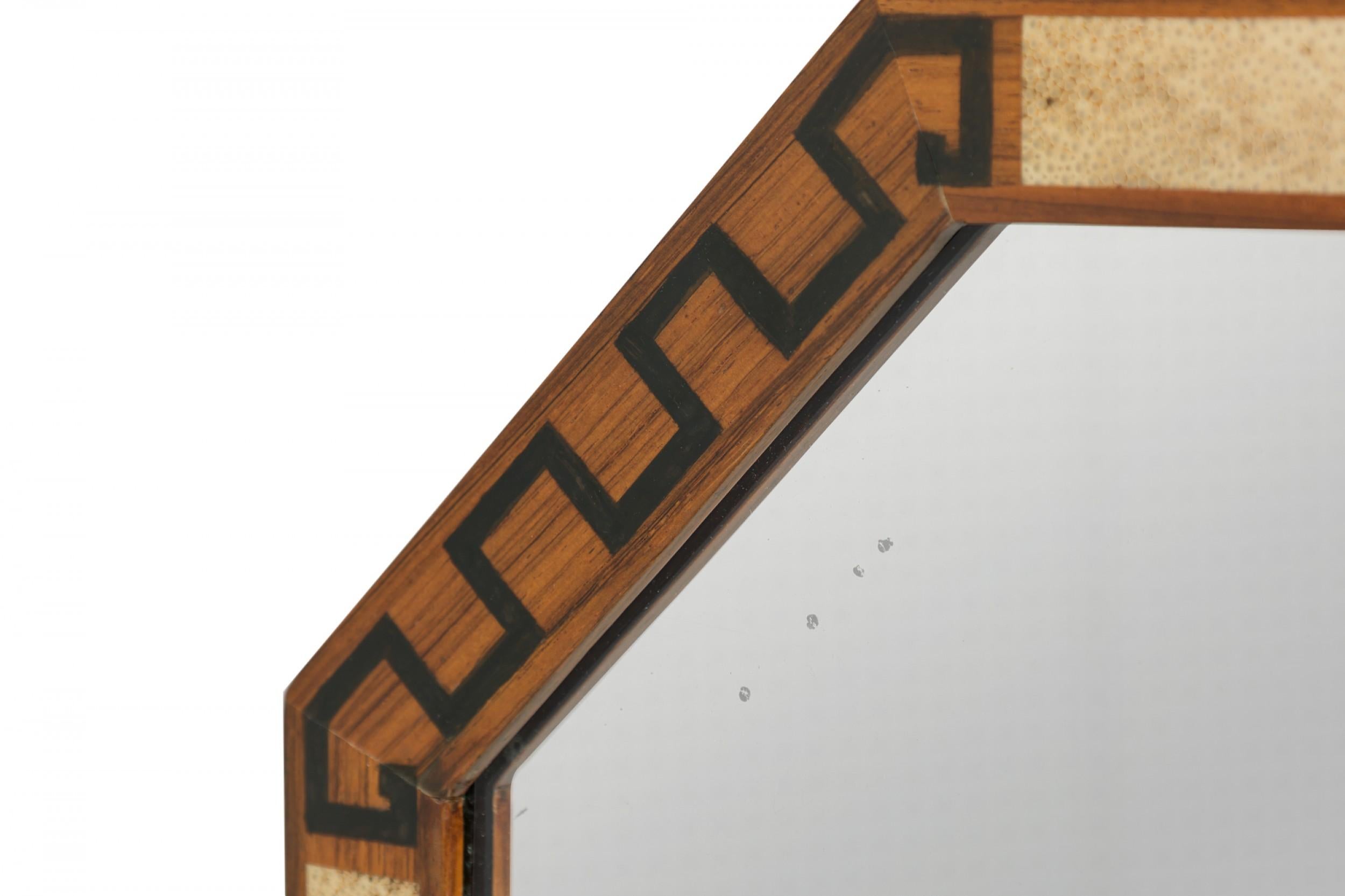 Art Deco French Shagreen and Rosewood Cheval Mirror For Sale 2