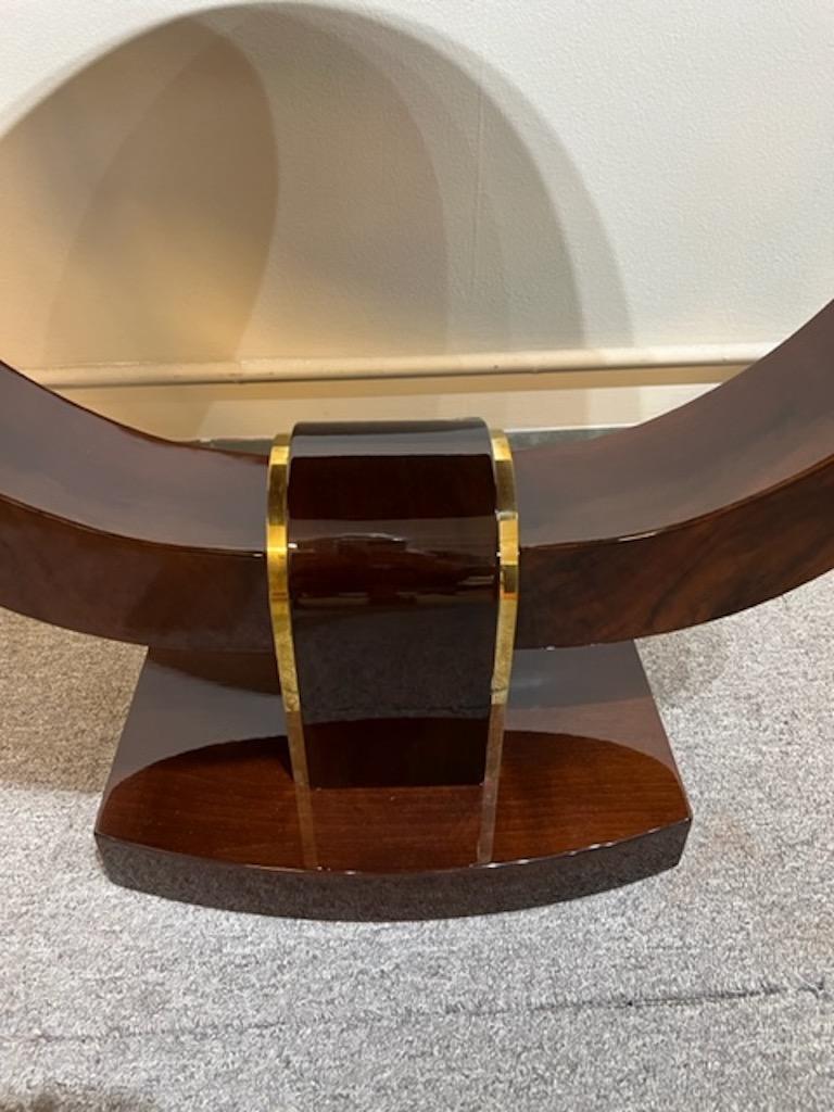Mid-20th Century Art Deco French Side Table in Walnut