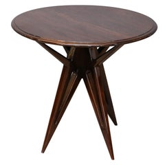 Art Deco French Side Table in Walnut