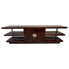 Französische Sideboards im Art-déco-Stil aus Makassarholz
