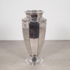 Art Deco French Silver Plated Motorcycle Trophy 1930 by Galia Christofle