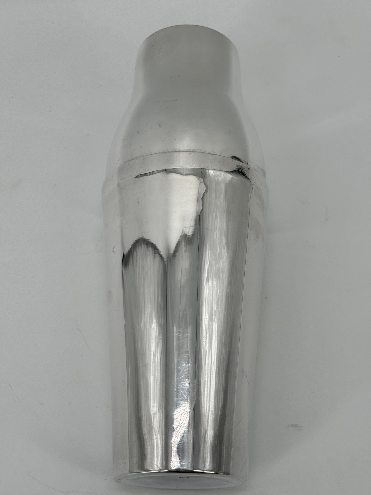 20th Century Art Deco French Silver Plated Shaker In the Taste of Christofle