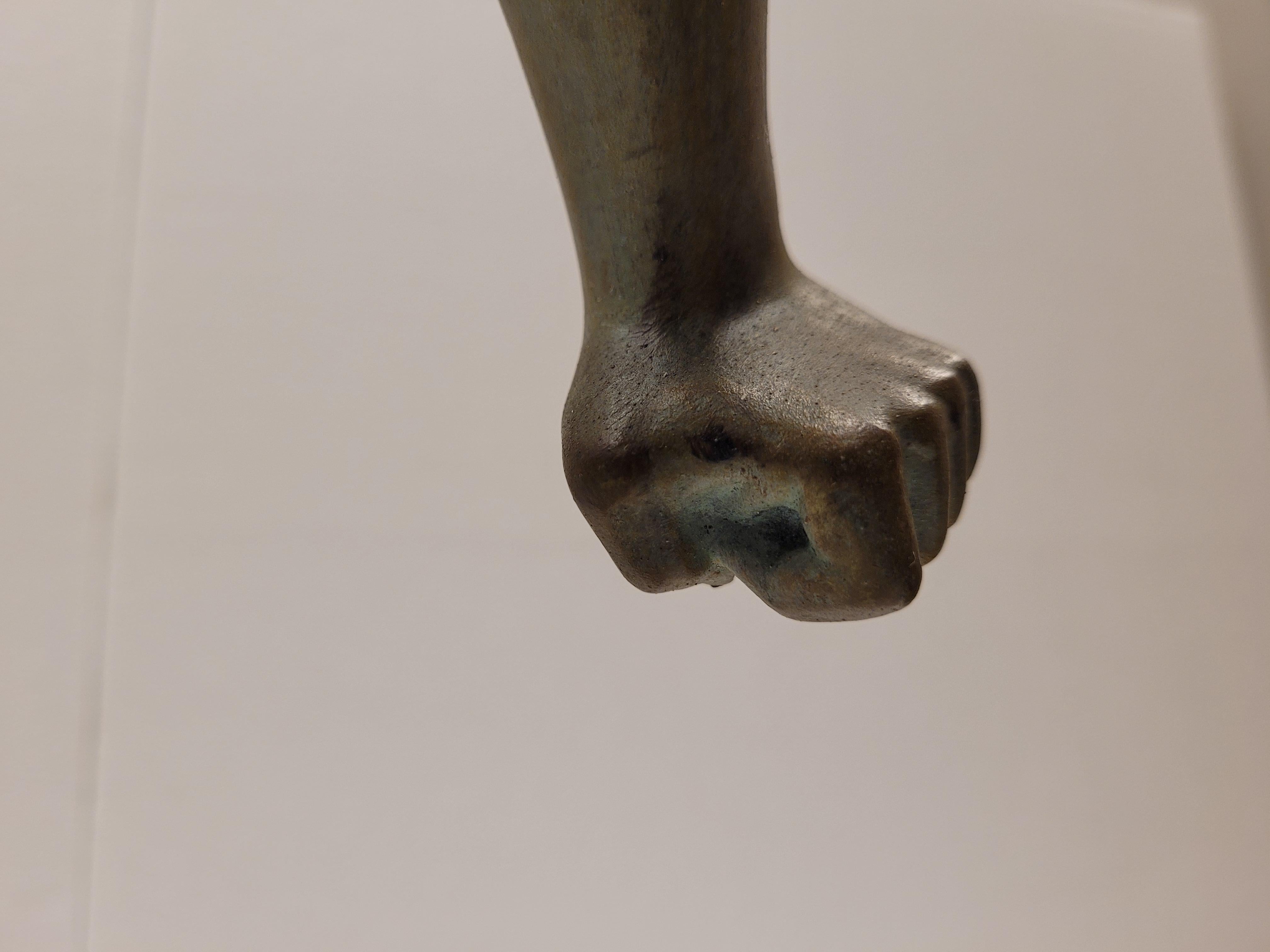 Art Deco French Soccer Player Sculpture by LEMOYNE 7