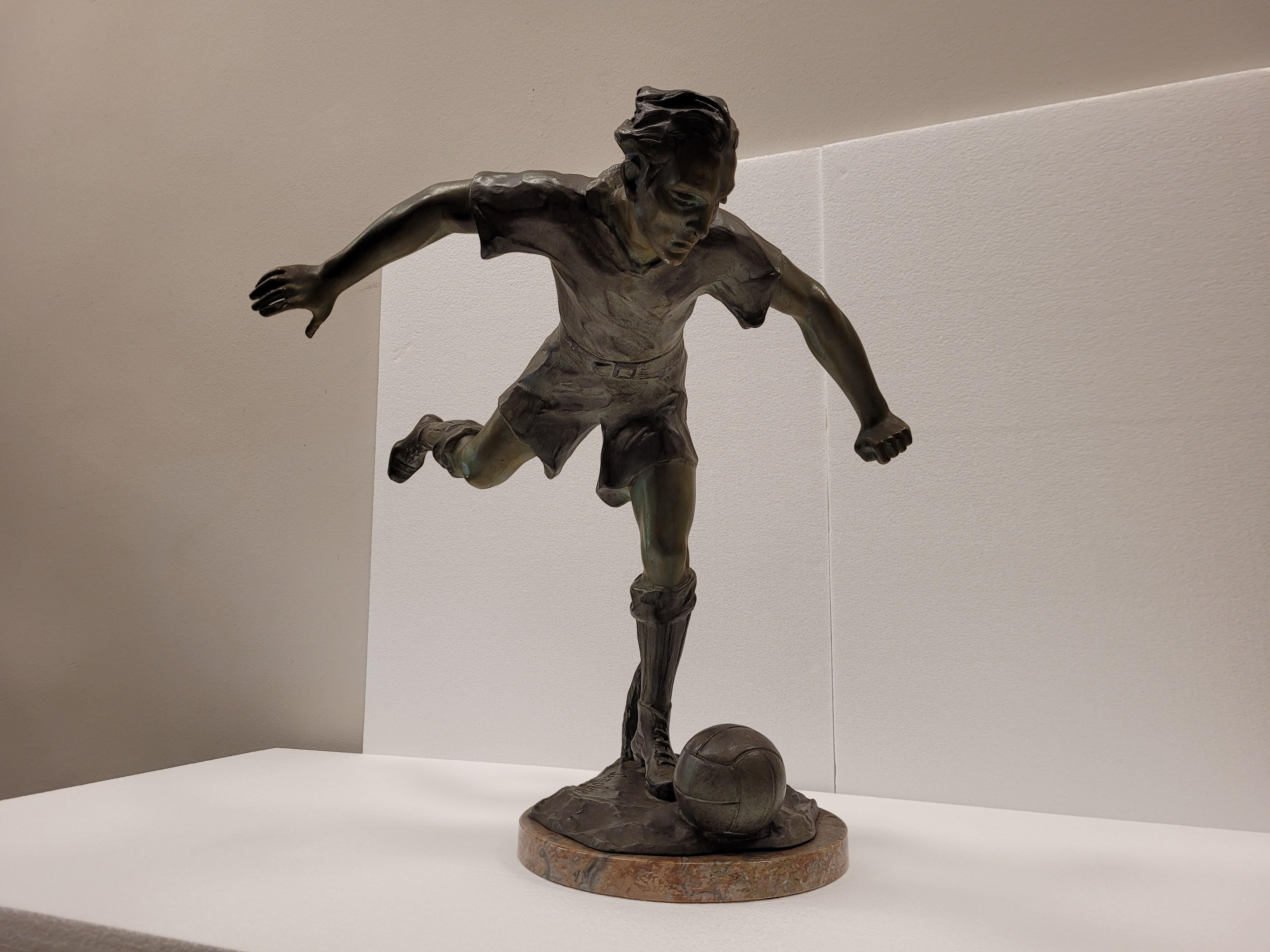 soccer statue