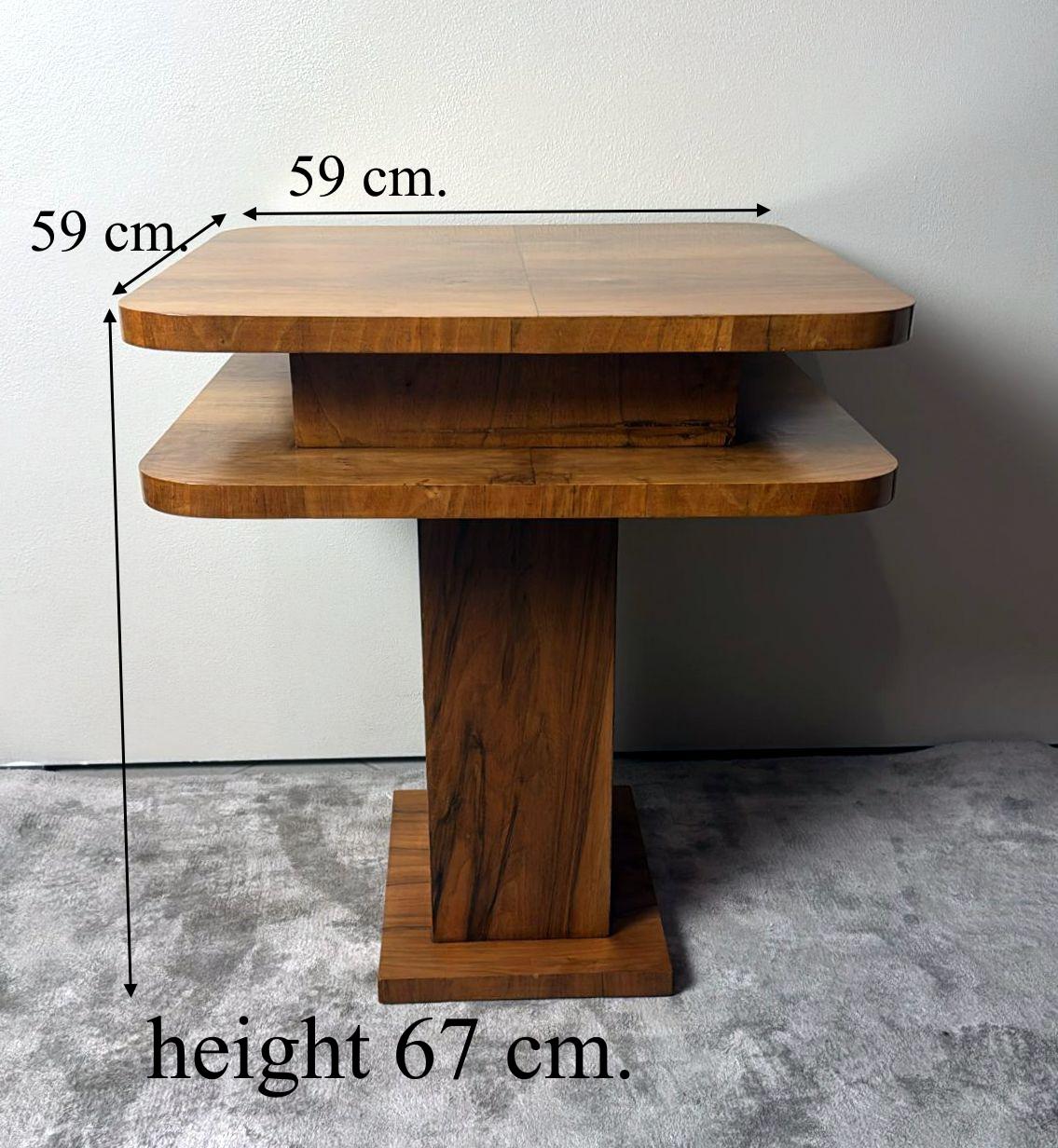 Table d'appoint carrée Art déco française en vente 12