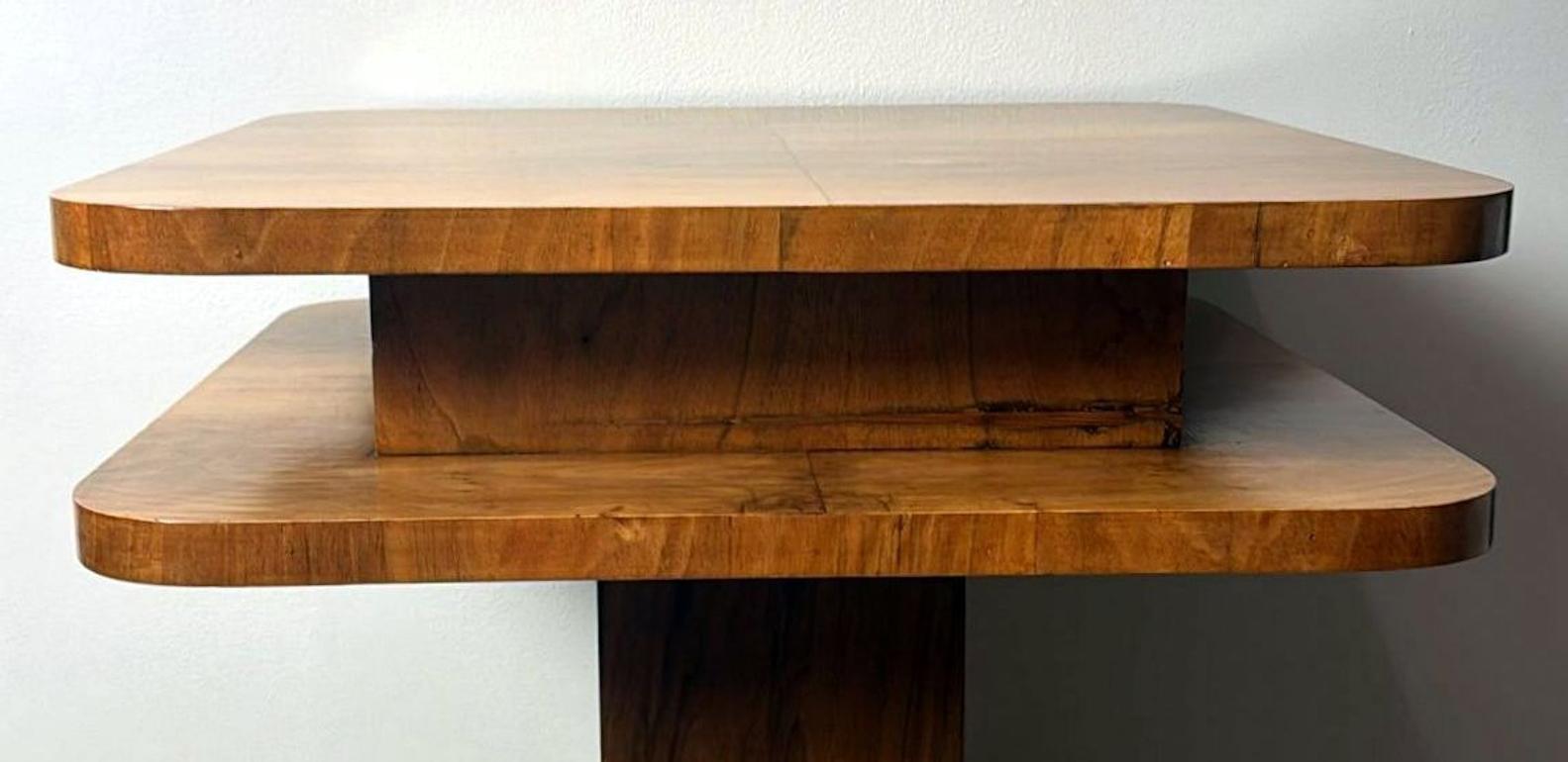 Table d'appoint carrée Art déco française en vente 1