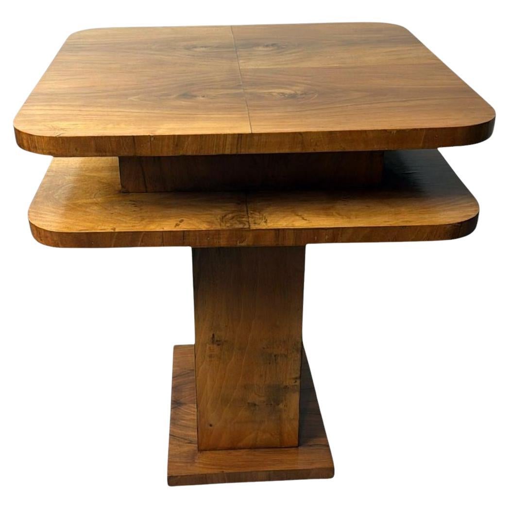 Table d'appoint carrée Art déco française en vente