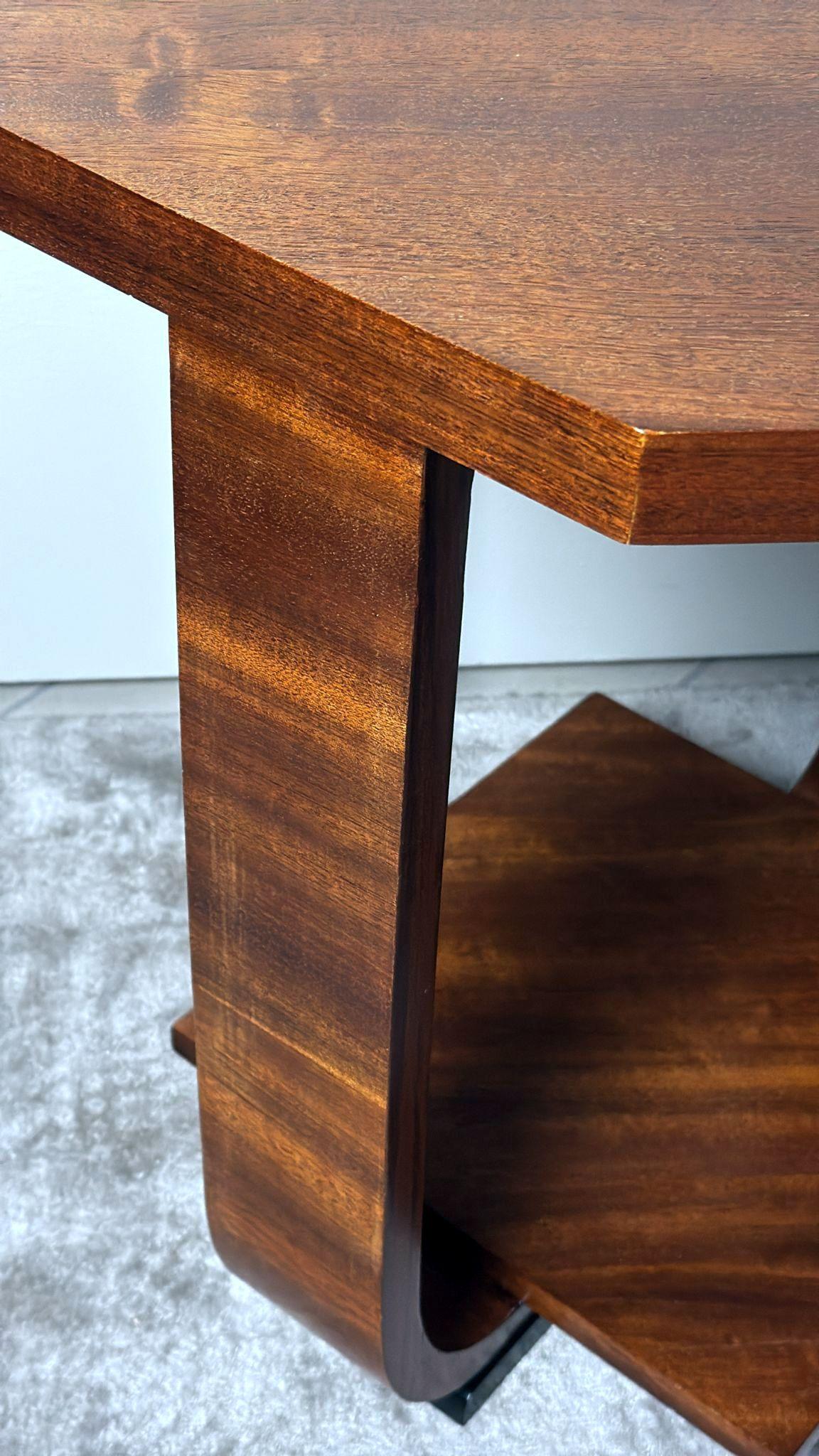 Table à thé/théière Art Déco avec plateau octogonal en vente 4