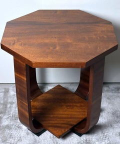 Art Deco French Tea/Coffee Table With Octagonal Top