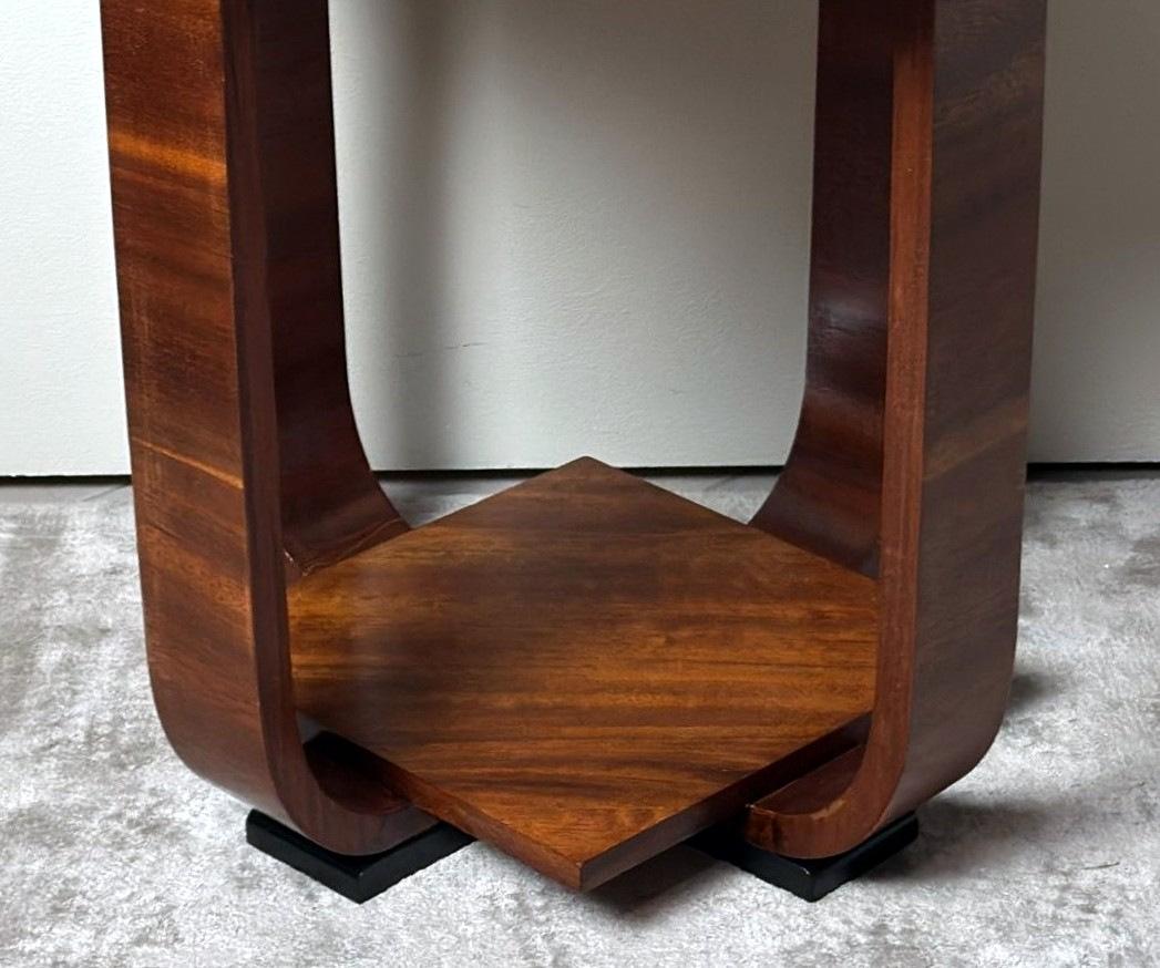 20ième siècle Table à thé/théière Art Déco avec plateau octogonal en vente