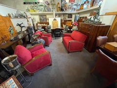 Art Deco French Three Piece Sofa Suite