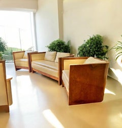 Art Deco French three piece sofa suite