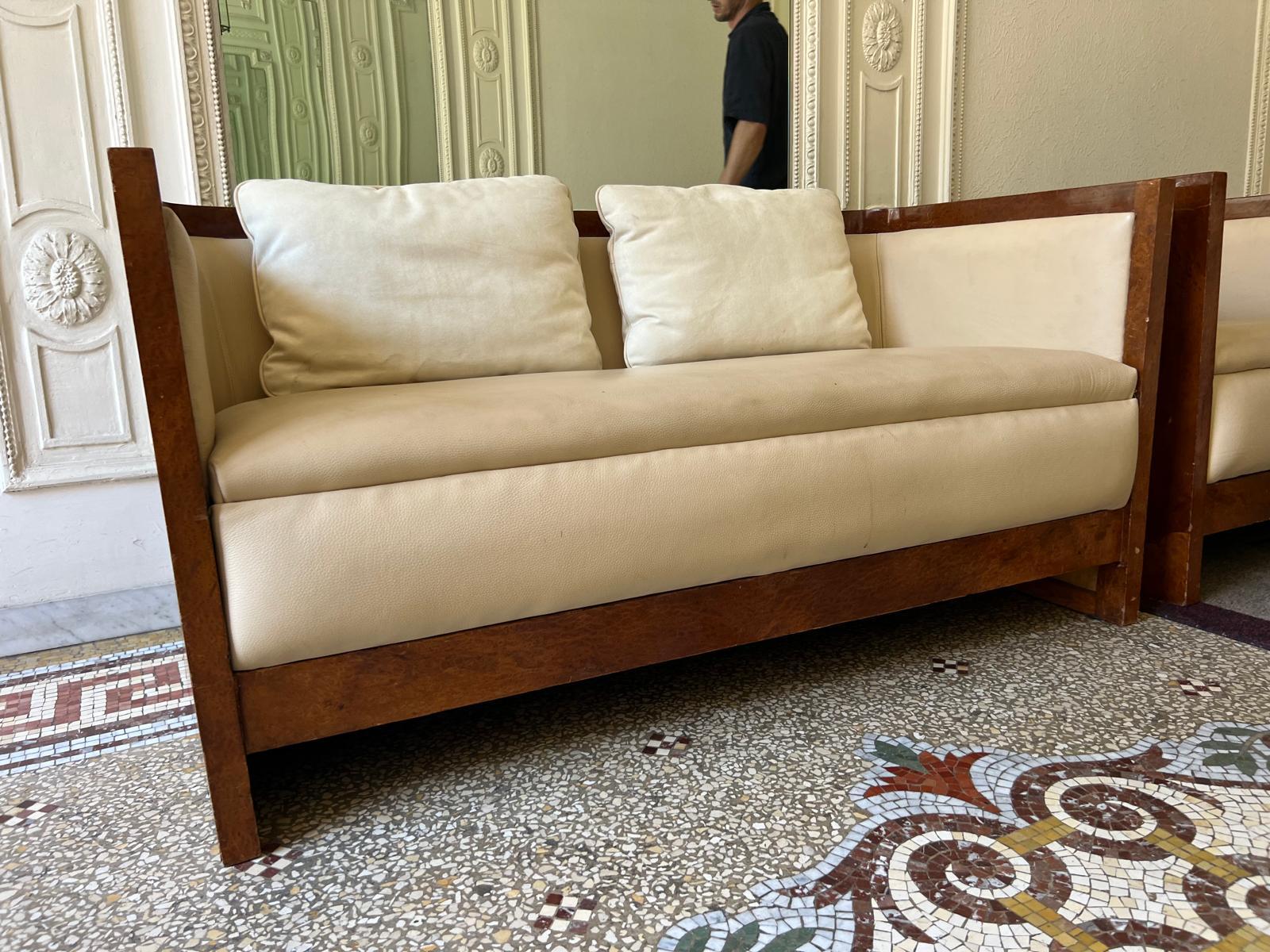 Art Deco French three piece sofa suite 1