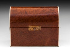 Art Deco French Thuya Enamelled Perfume Scent Bottle Box 20th Century