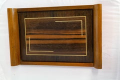 Art Deco Tray Inlaid Lemon Wood French circa 1930
