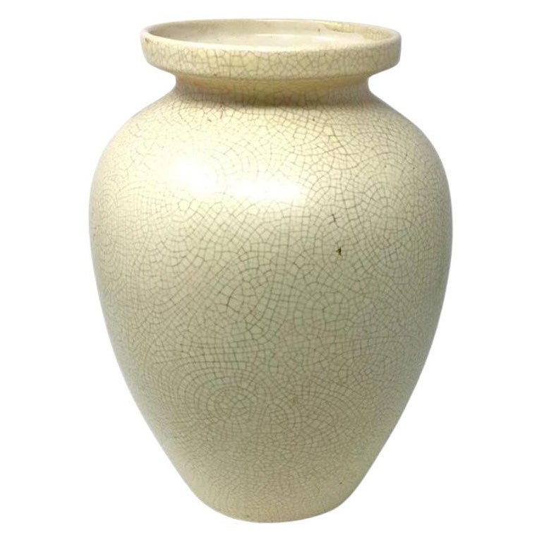 Art Deco French Vase in Craquelè, 1930s